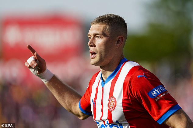 Ukrainian striker Artem Dovbyk from Girona has become the first player to score 20 goals in LaLiga this season