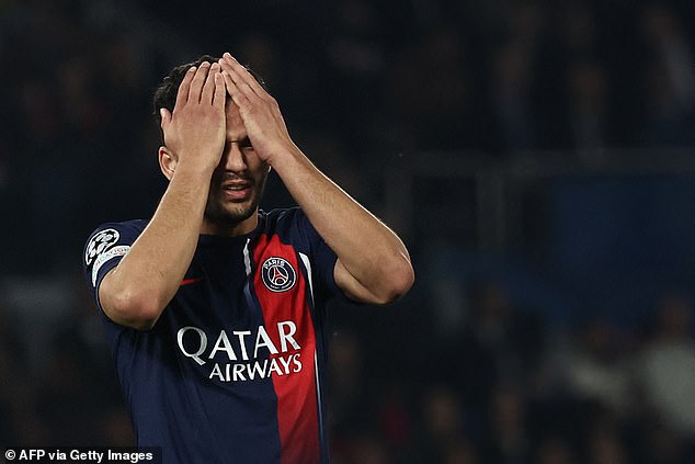 Goncalo Ramos was guilty of a number of costly misses as PSG were knocked out by Dortmund