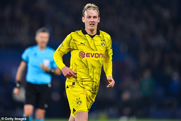 Julian Brandt was able to effectively find space for Dortmund and posed a threat