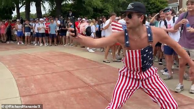 Mississippi Governor Tate Reeves shared a separate video of the counter-protest that he said 