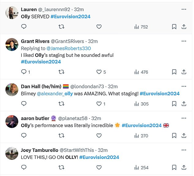 1715124182 787 Eurovision fans share concern for Olly Alexanders shaky vocals as