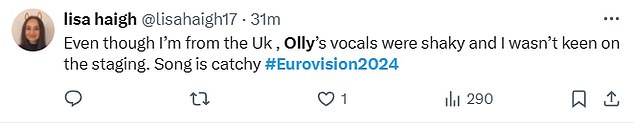 1715124200 440 Eurovision fans share concern for Olly Alexanders shaky vocals as