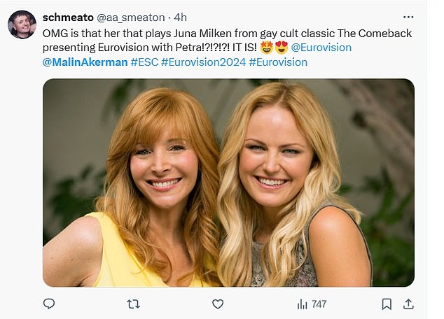 1715127703 262 Eurovision fans are overjoyed as forgotten Hollywood star makes her