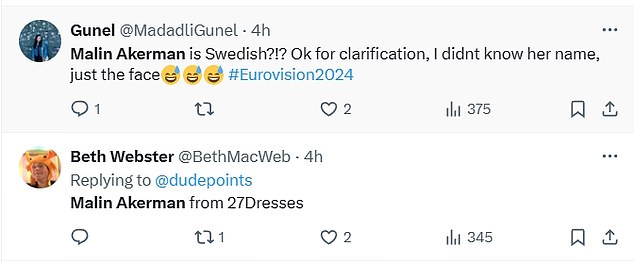 1715127713 75 Eurovision fans are overjoyed as forgotten Hollywood star makes her