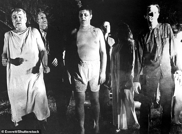 Romero created the Night Of The Living Dead franchise with the original series film in 1968 (pictured) and has since been considered a titan of the zombie film genre.