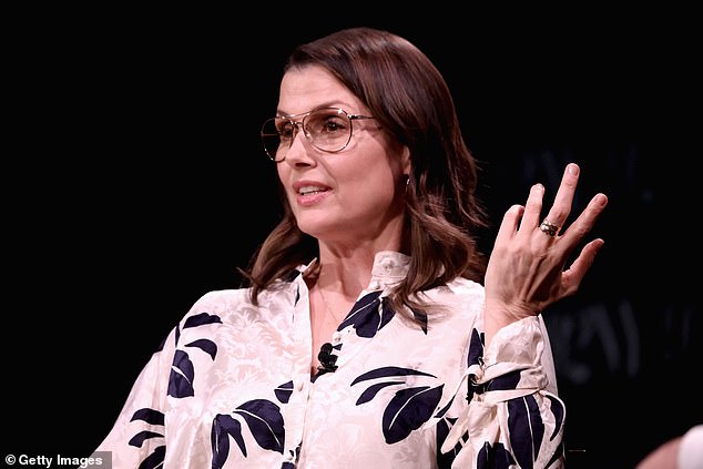 Moynahan was seen discussing the book on stage