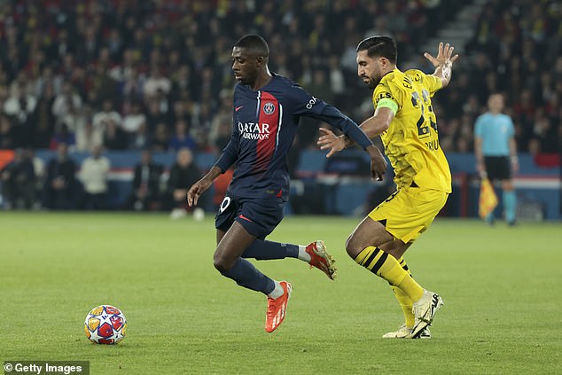 Ousmane Dembele also received a two after his 'messy and disappointing' performance