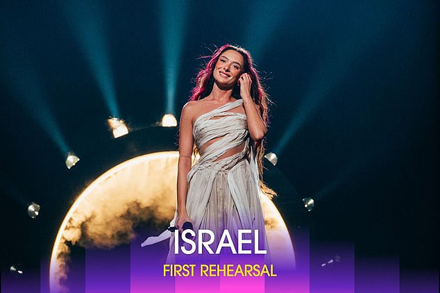 Israel has faced multiple threats of disqualification from this year's Eurovision Song Contest after two proposed songs were reportedly rejected due to their 'political nature'.  Pictured: Israeli newcomer Eden Golan