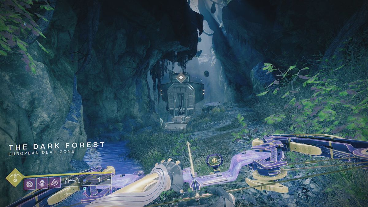 Behind a jammer in Destiny 2's Dark Forest