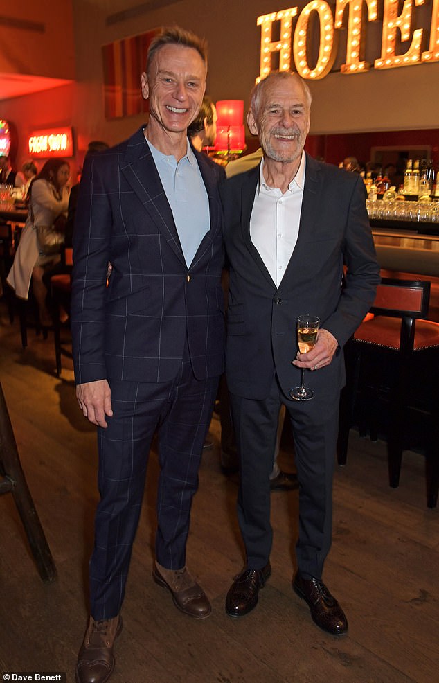 The pair had been together since 1993 after meeting while working together on a production of Joe Orton's Entertaining Mr Sloane (pictured in 2022 at the 31st annual Critics' Circle Theater Awards after-party)