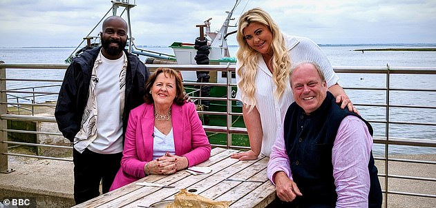 Celebrity Antiques Roadshow has featured the likes of Sir Terry Wogan, Deborah Meaden, Gemma Collins and Melvin Odoom (the latter pictured with presenters Margie Cooper and James Braxton)