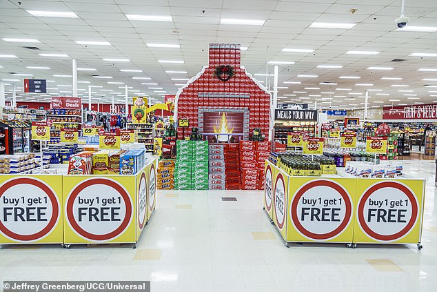 'Buy one, get one free' display at a Winn-Dixie supermarket in Orlando, Florida