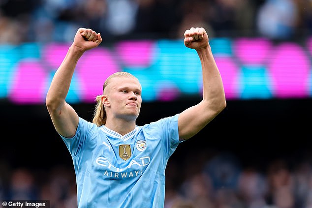 Haaland scored four goals against Wolves in a 5-1 win for Pep Guardiola's men on Sunday