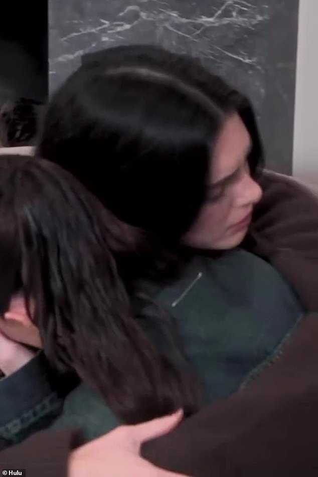 The trailer then cuts to Kylie, 26, sobbing before being hugged by older sister Kendall, 28