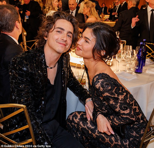 Kylie has recently been at the center of fake pregnancy speculation, as well as persistent rumors that she has split from boyfriend Timothee Chalamet, 28;  the duo appeared at the Golden Globes in LA in January 2024