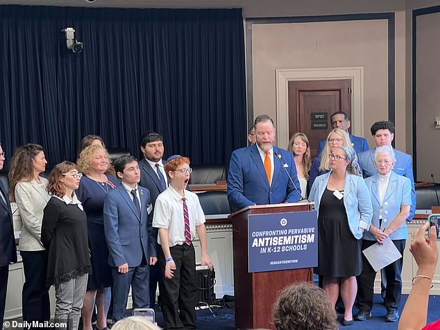 Rep. Aaron Bean, R-Fla., met with Jewish students, parents and teachers to hear about rising anti-Semitism in K-12 education, ahead of a Congressional hearing on the topic