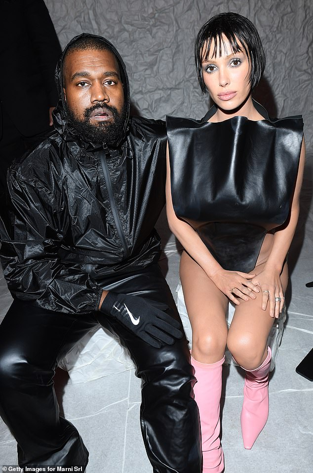 Kanye West and Bianca Censori. Bianca is the daughter of Melbourne's royal crime boss