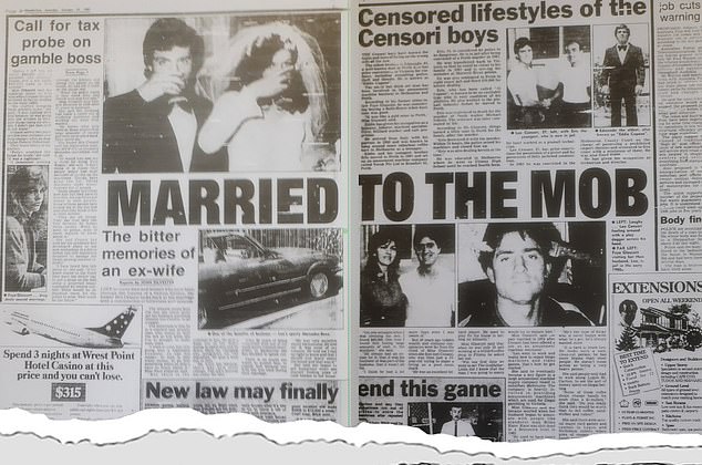 Leo Censori's ex-wife exposed his life of crime in Melbourne's Herald Sun in 1991