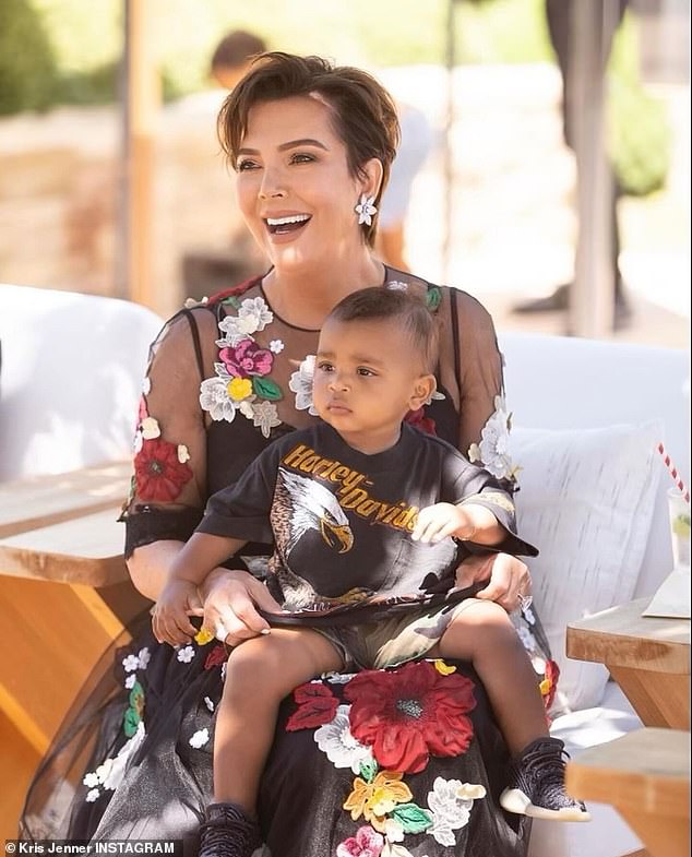 Momager Kris Jenner was the first to post on Instagram as she shared several adorable throwback photos