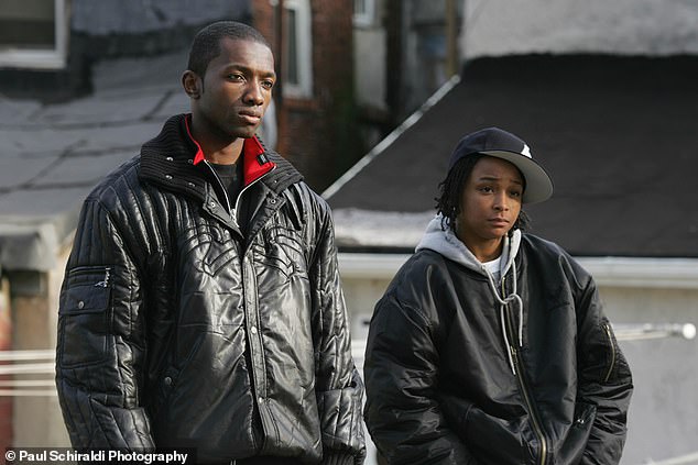 Jamie as Marlo depicted alongside Felicia Pearson as Snoop in season 4 of The Wire