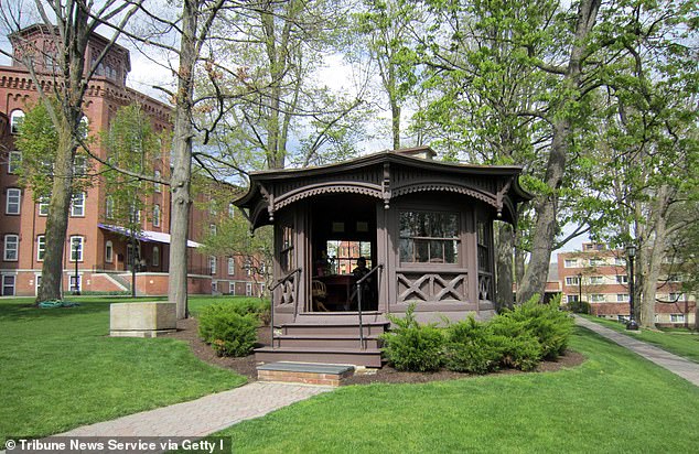 Once the famous home of author Mark Twain, the area is located in Chemung County and is best known for its rich culture, arts, and historical sites.  Pictured: Twain's octagonal study, built on the grounds of Quarry Farm in Elmira