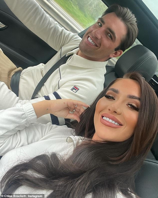 The former TOWIE star revealed in March that she had rekindled things with the Love Island star, just a week after insisting she 'couldn't be more single if I tried'