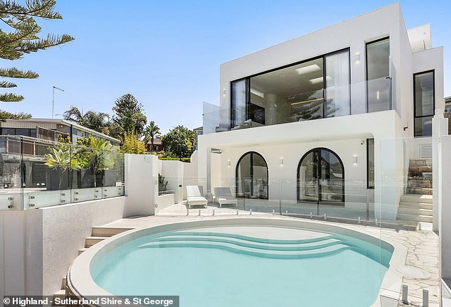 The promotion included a number of prizes, including a luxury country house.  A $10 million waterfront home (pictured) in Sydney's Cronulla could be up for grabs for people who signed up for Brand Bootcamp