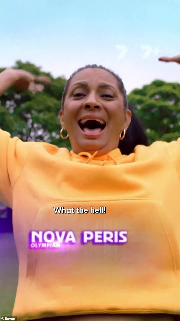 In the video, Olympian and former senator Nova Peris was seen jogging