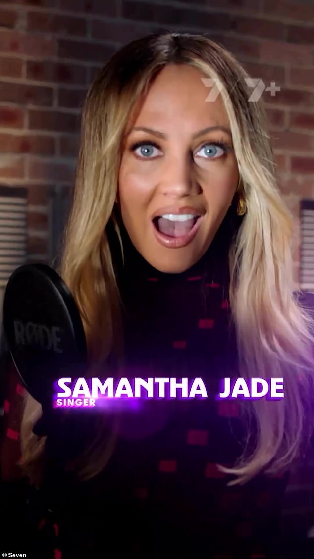 Singer Samantha Jade sang a tune in the promo