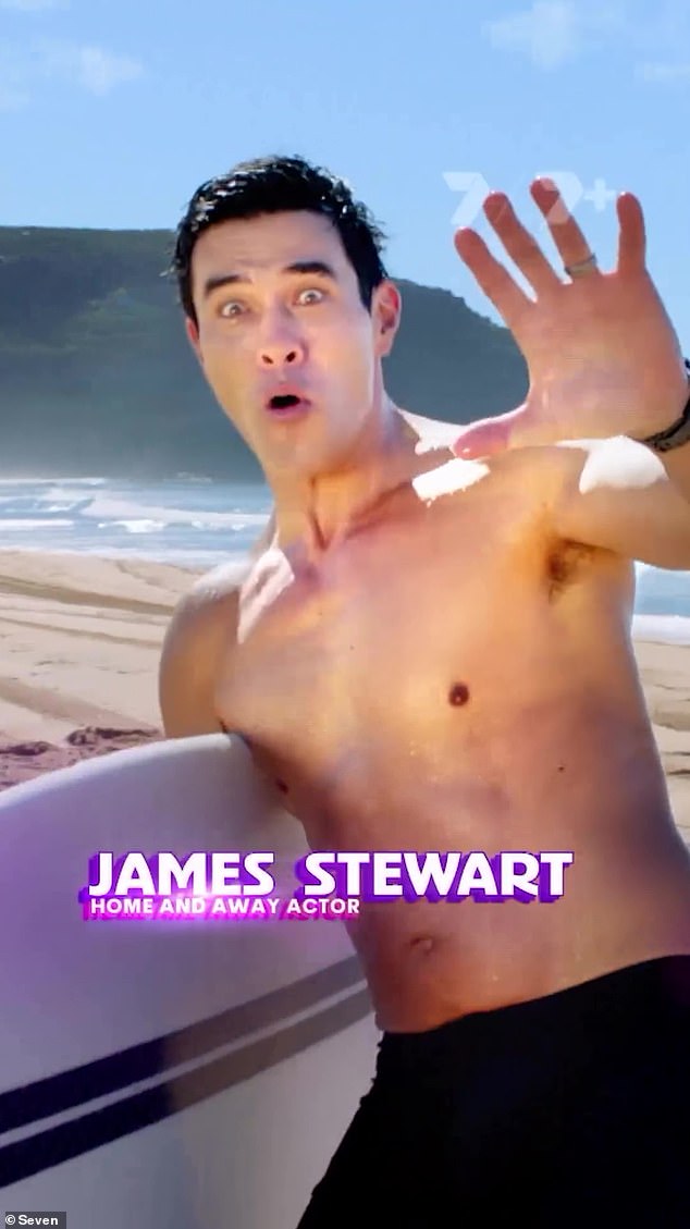 Home and Away's James Stewart was seen jogging along the beach