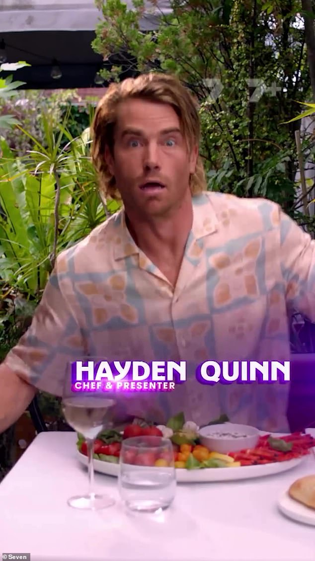 Next chef Hayden Quinn showed up