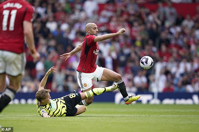 Odegaard and Amrabat engaged in a number of fights during the match, which Arsenal won 1–0