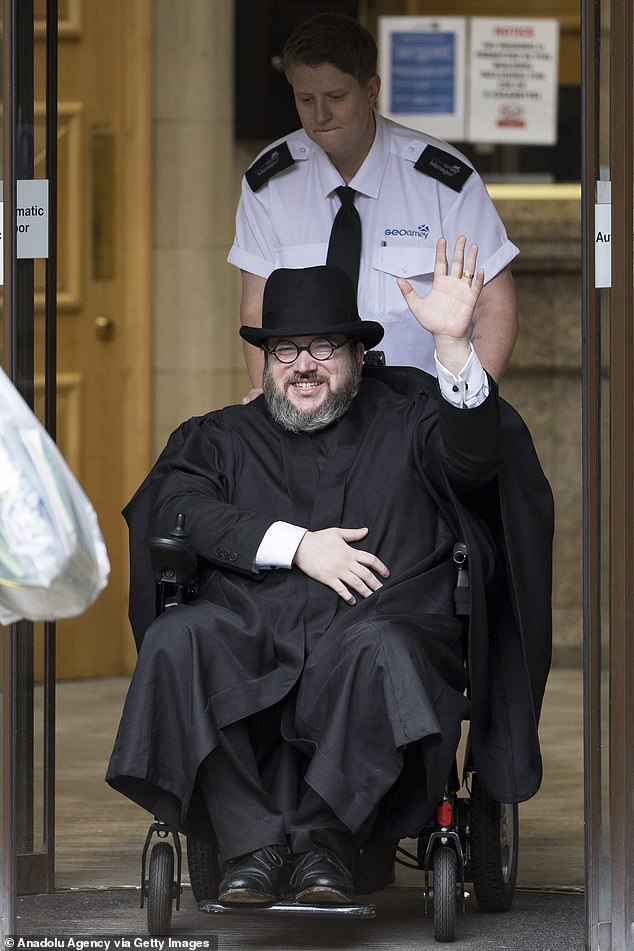 Mr Rossi leaves Edinburgh Sheriff Court after his US extradition hearing in July 2023. He was deported to the US in January this year