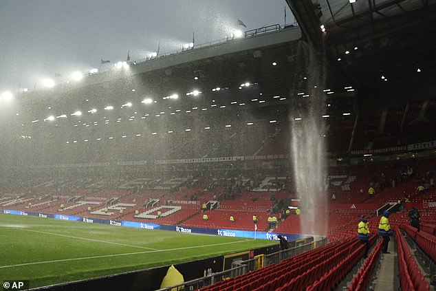 Fans had to leave the affected areas quickly when thunderstorms started towards the end of their 1-0 defeat to Arsenal