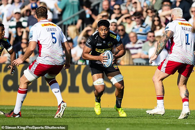 The 20-year-old put in an impressive performance as Exeter kept their play-off hopes alive with a win over Harlequins