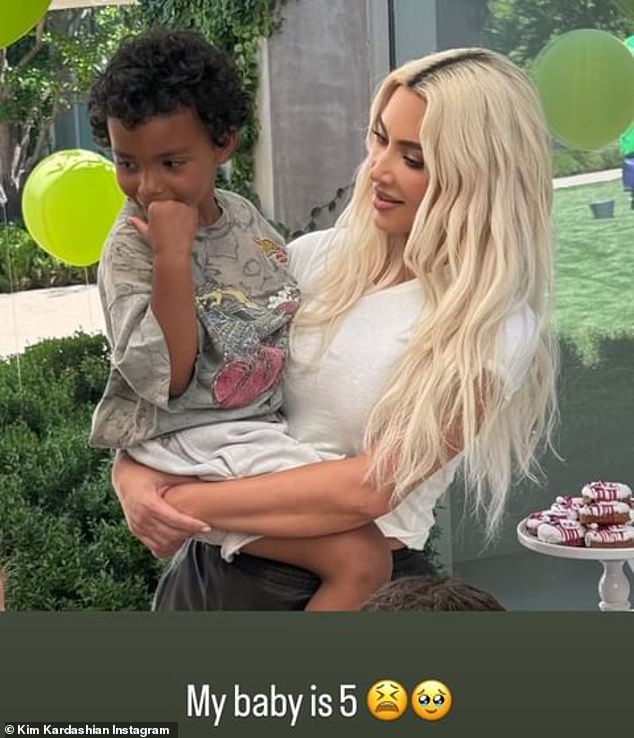 Kim commented on her mom's sweet post, writing, “I love you so much, Mom!  This is the sweetest message.  I'm so grateful for you.'  The Skims founder didn't post any specific Mother's Day photos, but he did share sweet snaps from son Psalm's extravagant fifth birthday party on Saturday