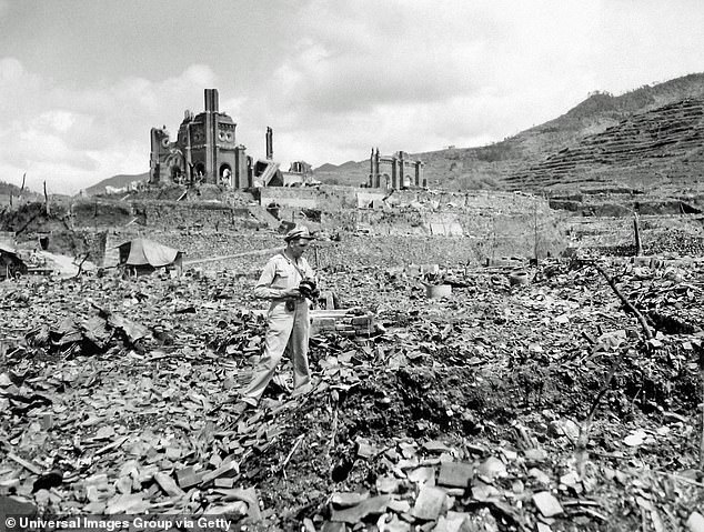 The rubble left behind after the United States bombed the Japanese city of Hiroshima in 1945, bringing an abrupt end to World War II.  Kristen Welker pointed out that modern technology should allow Israel to be more precise in eradicating Hamas in Gaza