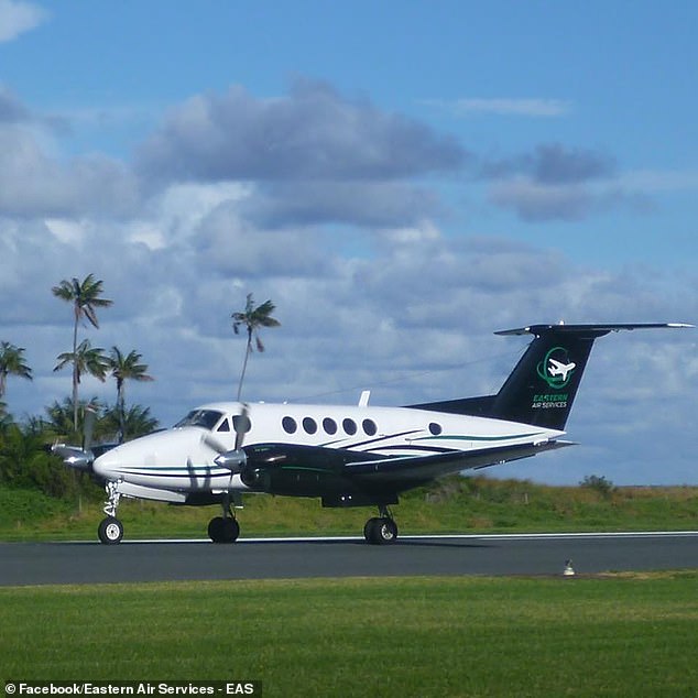 The Beech B200 Super King Air aircraft can carry up to 13 passengers (photo)