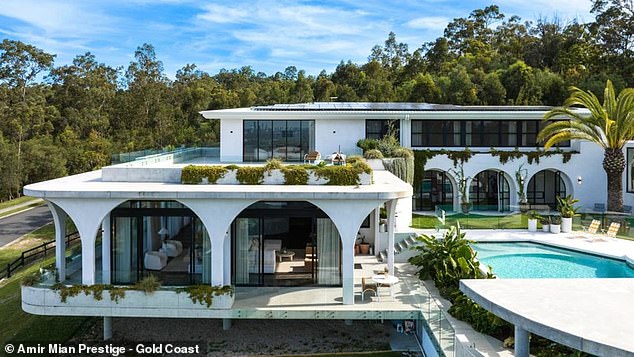 Just a year ago, the couple bought a beautiful mansion in the Gold Coast hinterland for a whopping $9 million (pictured)