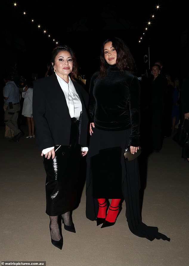 Martha Kalifatidis and her mother Mary turned heads as they posed next to each other.  Pictured