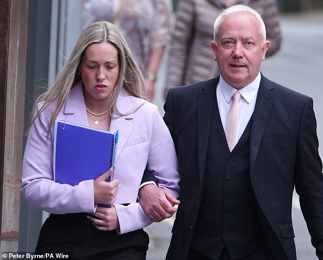 Manchester Crown Court previously heard the maths teacher 'shamelessly' continued the relationship while on bail and awaiting trial for 'grooming' and having sex with another 15-year-old student - known as Boy A