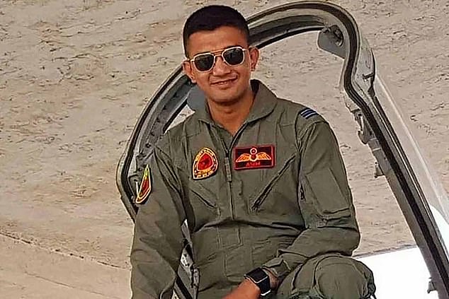 Both pilots reportedly landed in the Karnaphuli River and were rescued alive by members of the air force, navy and local fishermen, but Jawad (pictured) later died in hospital, while Khan remains in critical condition.