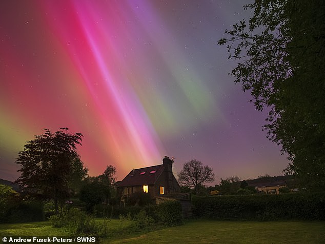 We are currently at a peak of solar activity in the sun's 11-year cycle, so the chance of another storm is higher than normal.  Even still, it is difficult to predict when the next storm will be big enough to ignite the Northern Lights over southern England (photo above Shropshire)