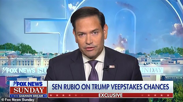 Florida Sen. Marco Rubio appeared on Fox News last Sunday and was asked if he would move from Florida to fulfill the 12th Amendment requirement to become Trump's vice president.  He did not answer the question directly