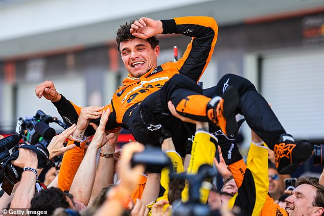 Drivers, like Lando Norris who took his first win, experience up to 5G of power