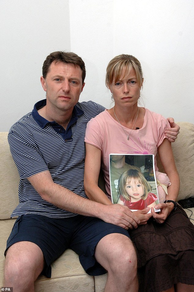 Kate and Gerry McCann appeal for the return of their three-year-old Madeleine in 2007 (pictured)