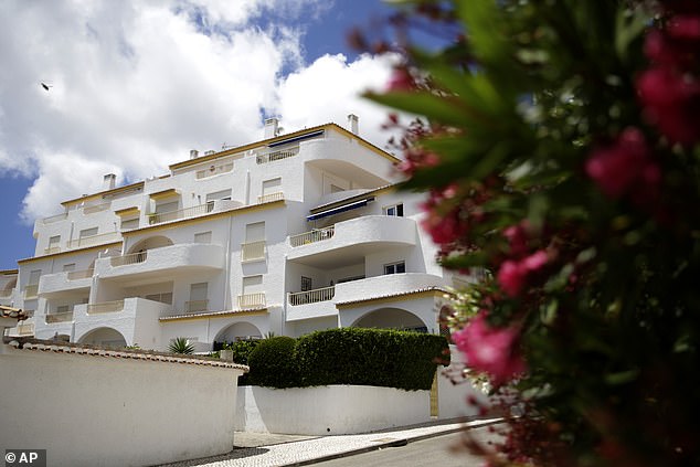 A view of the apartment complex from which Madeleine McCann disappeared in 2007, in Praia da Luz, on Portugal's Algarve coast