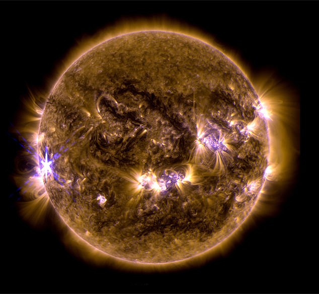 NOAA's GOES-18's 'proton radiation' measurements exceeded the 'warning threshold' Monday afternoon, ahead of the predicted 'radiation storm' later this week