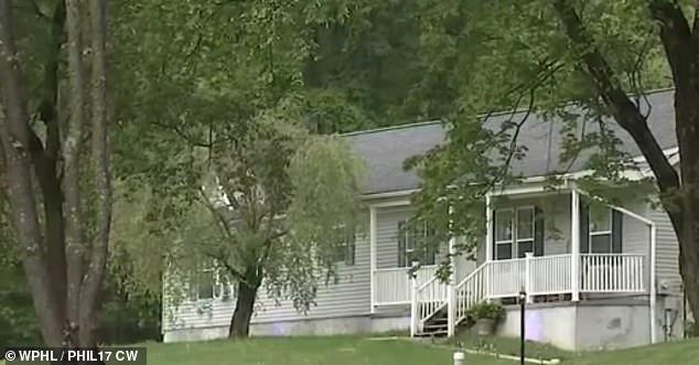 The house where Malinda was allegedly tortured for months is pictured above