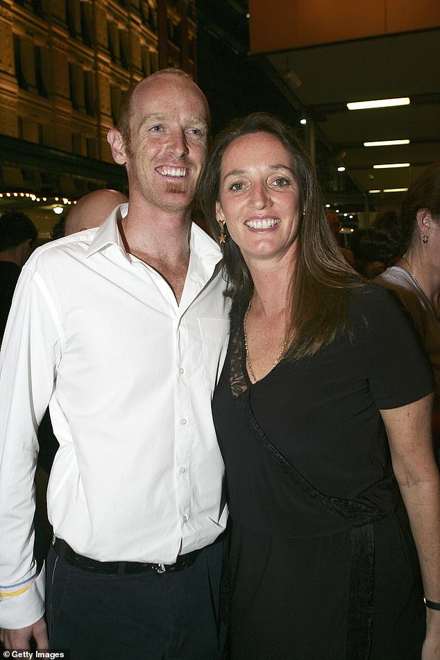 Seamus Makim and his mother Jane Ferguson, sister of the Duchess of York, at the opening night of Dein Perry's new show 'The Dogs are Back' from Tap Dogs